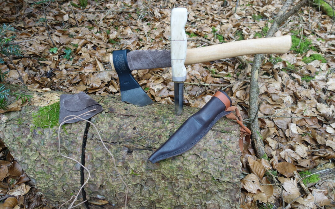 Messer- Bausatz und Axt- Schneideschutz – selbst gemacht